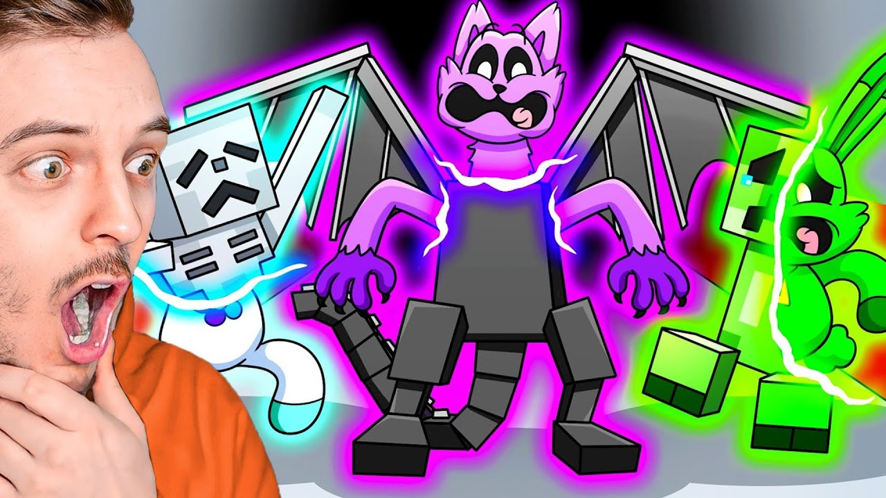 CATNAP ET LES SMILING CRITTERS SE TRANSFORMENT EN MINECRAFT ?!