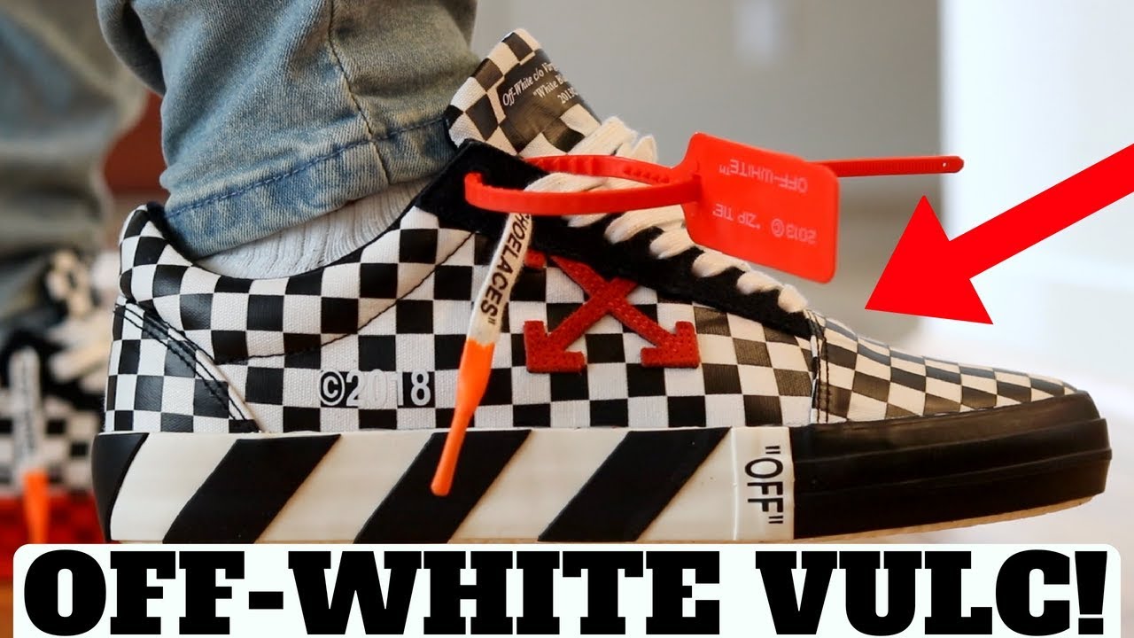 OFF-WHITE BLACK & WHITE CHECK VULC LOW REVIEW! (Compared to Vans Old Skool)
