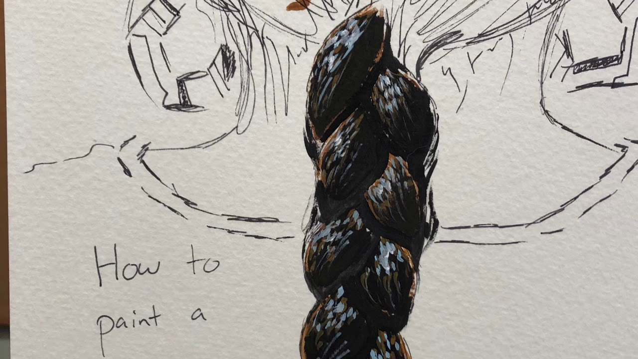 How to Paint a Braid - Acrylic Painting Tutorial