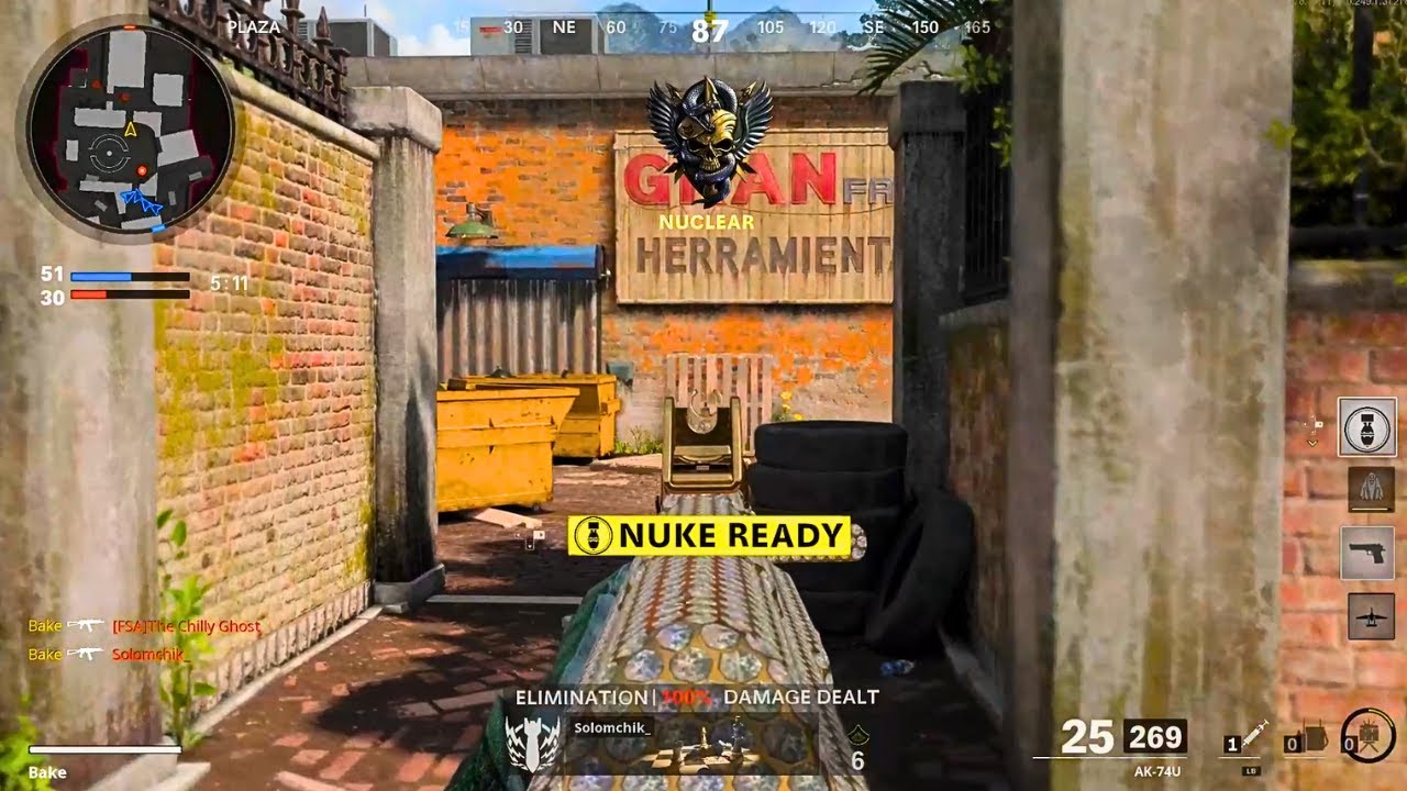 AK-74U Nuclear on Slums (73-5 TDM) - Black ops Cold War