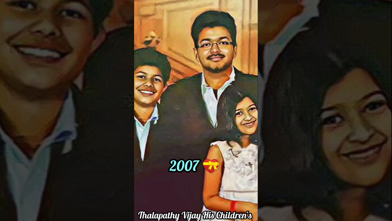 Thalapathy Vijay 👶 Children | Sanjay & Saasha Throwback #vijay #thalapathyvijay