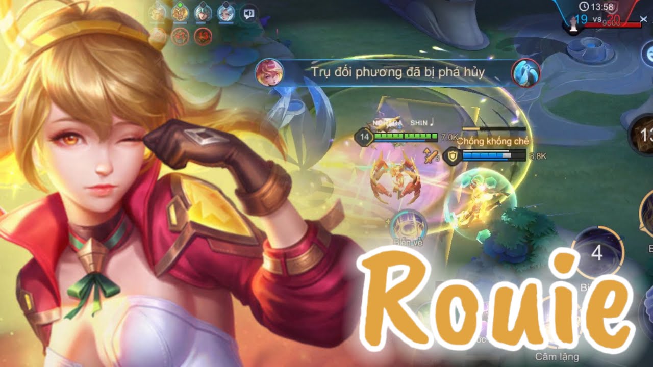 Rouie dịch chuyển team tiếp cận giao tranh cực tốt | Build đồ làm chậm siêu khó chịu #liênquânmobile