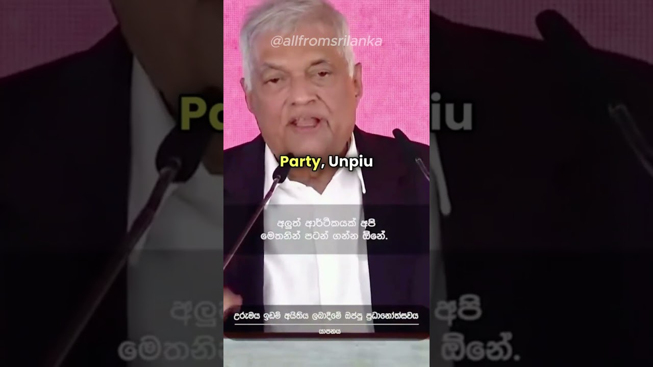Ranil Wickremesinghe: Sri Lanka's Political Leader | All from sri lanka  #srilanka #president #2024