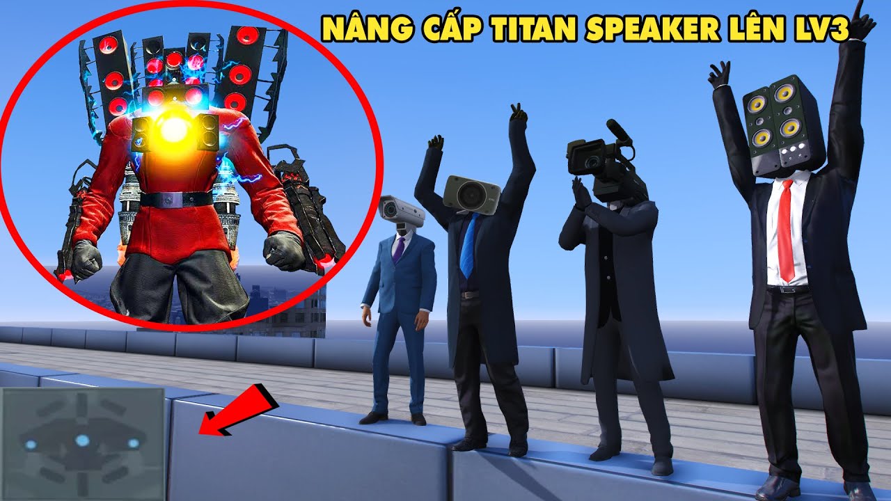 Nâng Cấp Cho TITAN SPEAKER Lên LV3 Phiên Bản Mới LARGE CAMERA MAN Bị Phục Kích Ở Sân Bay Vùng Quê !