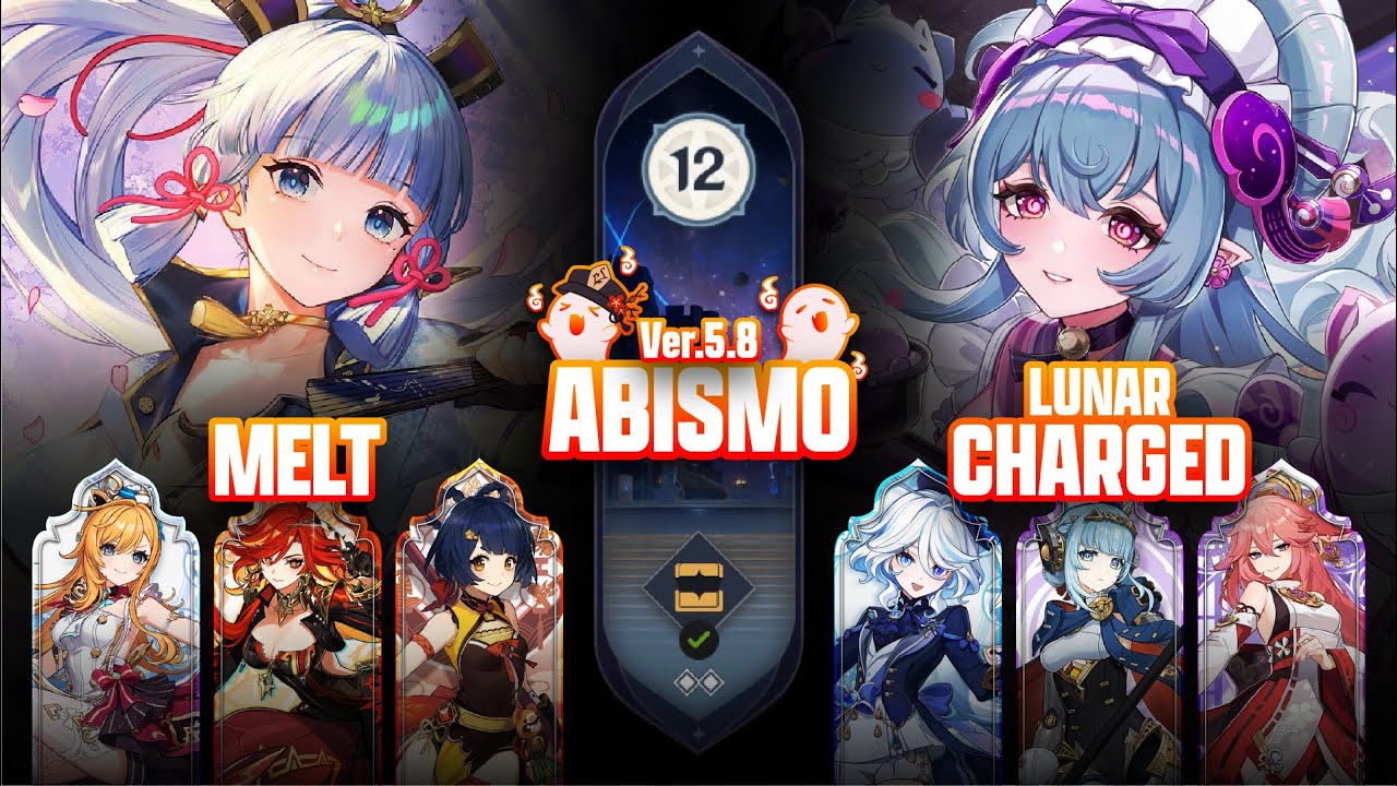 C0 AYAKA MELT & C0 INEFFA + MIZUKI LUNAR-CHARGED SPIRAL ABYSS 5.8 FLOOR 12 | GENSHIN IMPACT