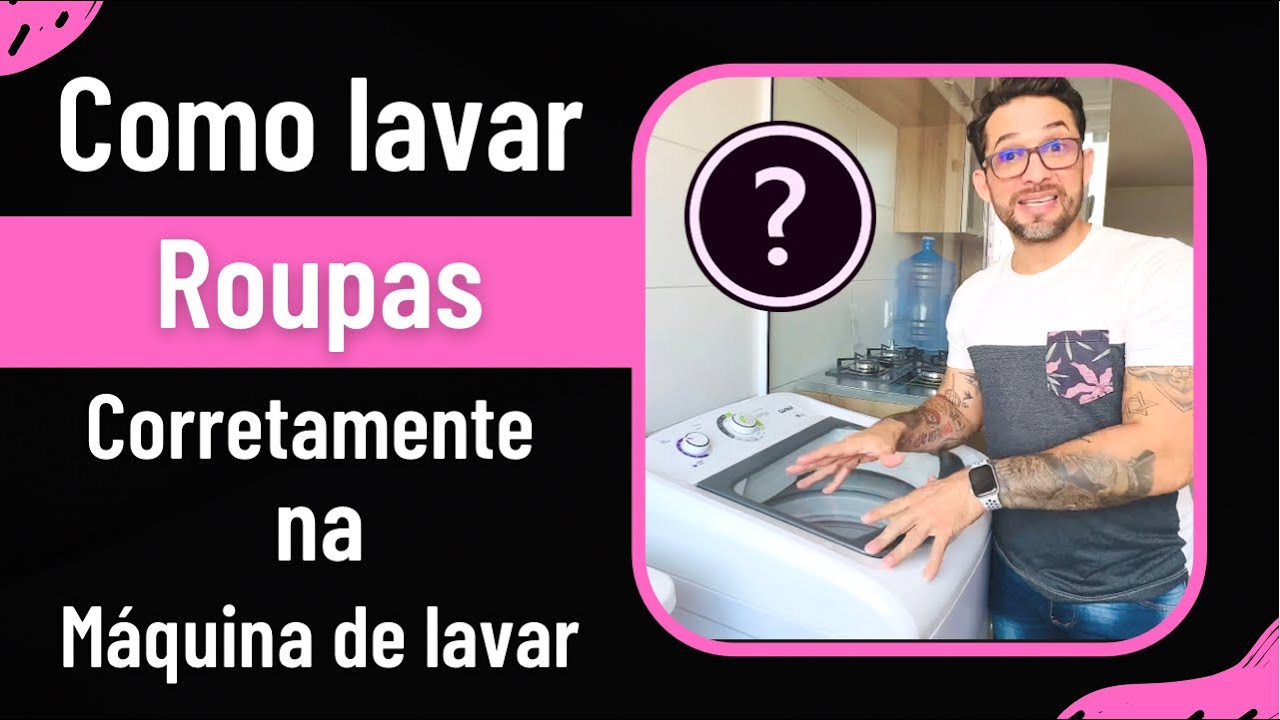 🔴Como lavar roupa corretamente máquina de lavar
