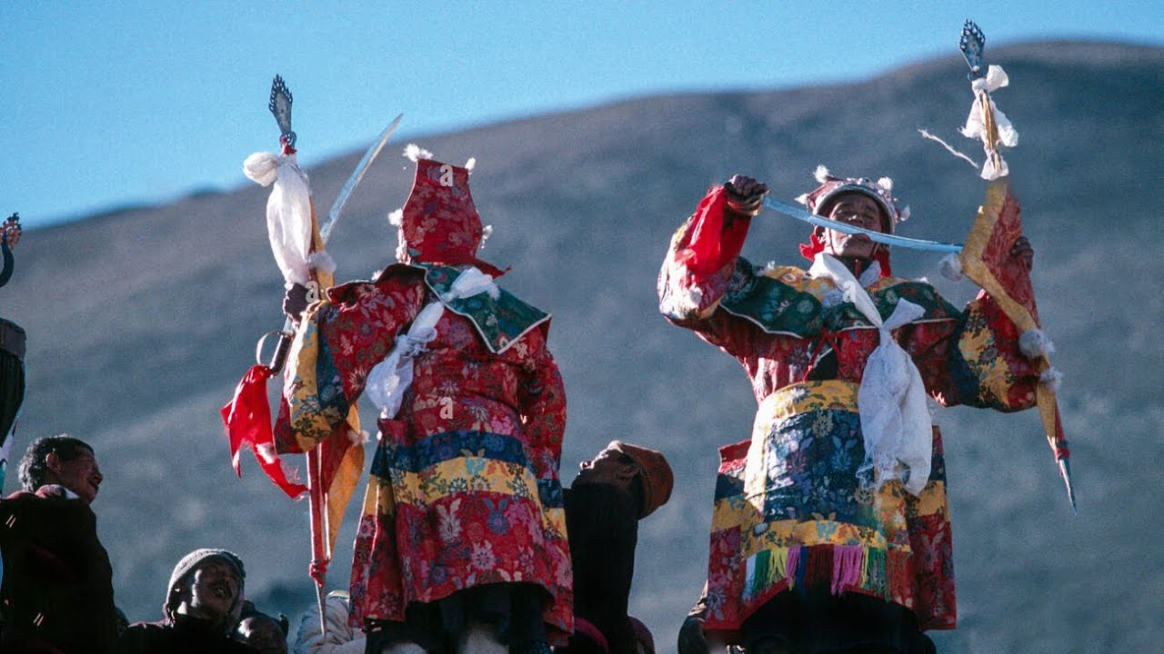 Stok Guru Tsechu Festival: Mask Dance Performed by Monks During the Auspicious 'Chosthrul Ldawa'