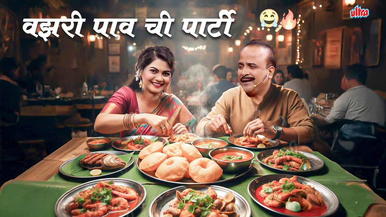 आगरी कट्टयावर नम्रता आणि समीरची वझरी पाव ची पार्टी - MHJ Hasyajatra - Lotpot Comedy
