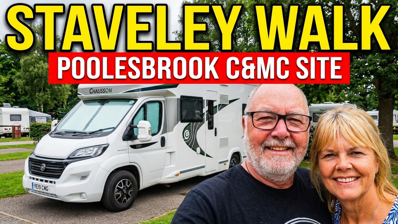 A walk into STAVELEY, DERBYSHIRE from Poolesbrook Caravan & Motorhome club site