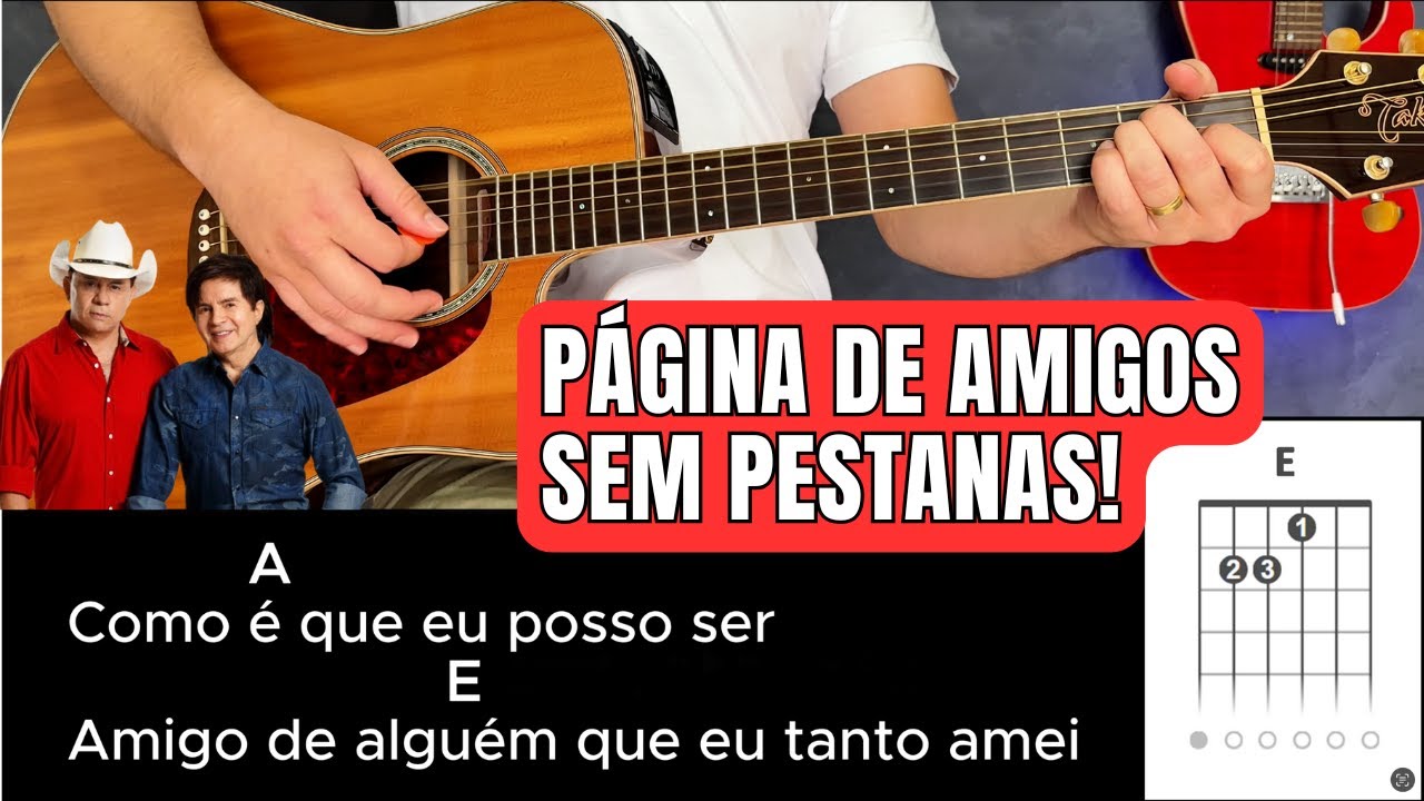 Como Tocar PÁGINA DE AMIGOS (Simplificada) Chitãozinho e Xororó