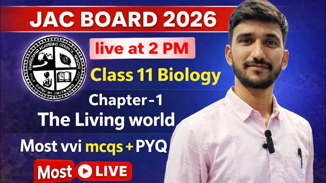 The living world class 11| Biology | jac board | PYQS | important mcqs | Anant Biology Classes