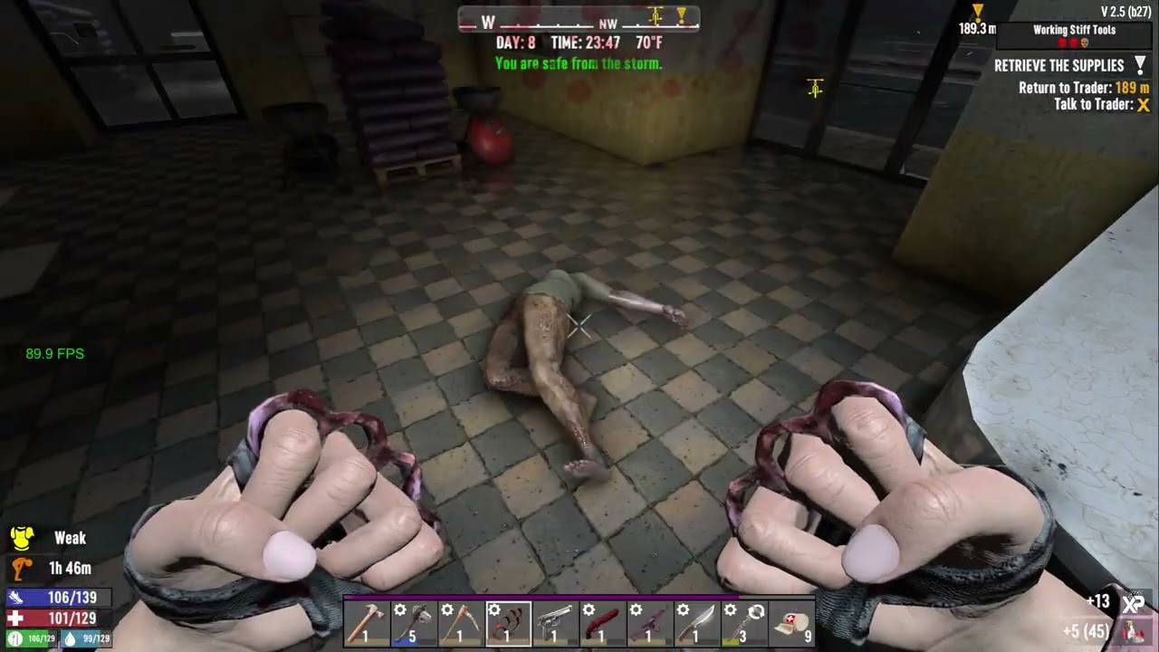 7 Days to Die PC (Ver. 2.5) Brawler Episode 12: No luck finding a free axe