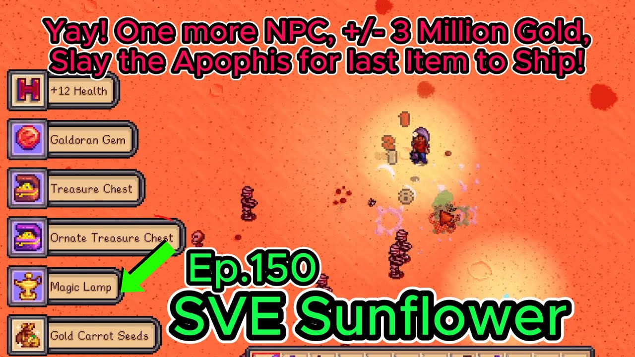Stardew Valley Sunflower Ep150 Y3 Fall- 19-20: Yay! One more NPC, +/- 3 Million Gold +