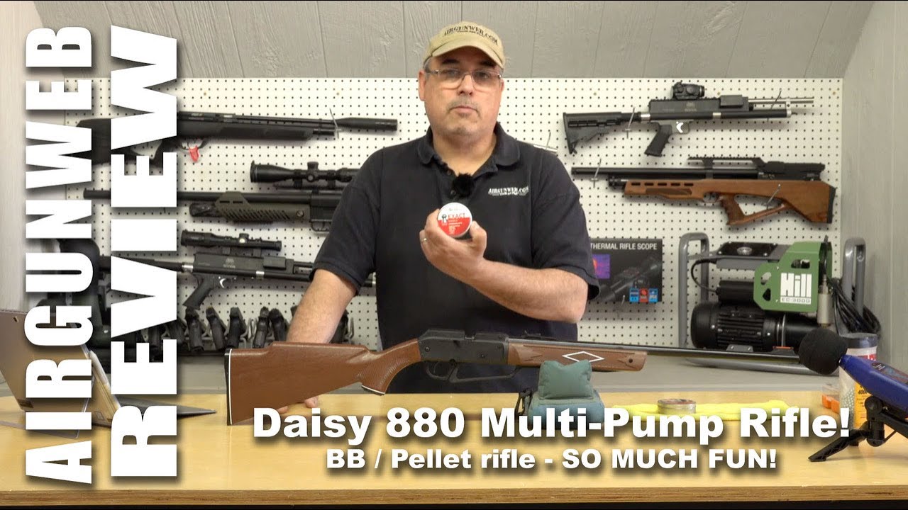 ОБЗОР ПНЕВМАТИЧЕСКОГО ружья — Daisy 880 Multi-Pump Pneumatic, обзор пневматического оружия старой...