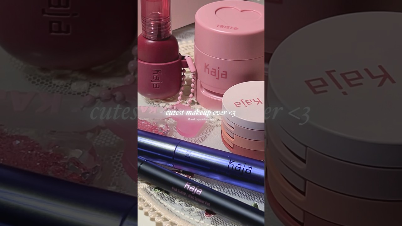 kaja beauty try on! cheek stamp blush, jelly lip stain, beauty bento etc🩷 #kbeauty #kaja #glassskin