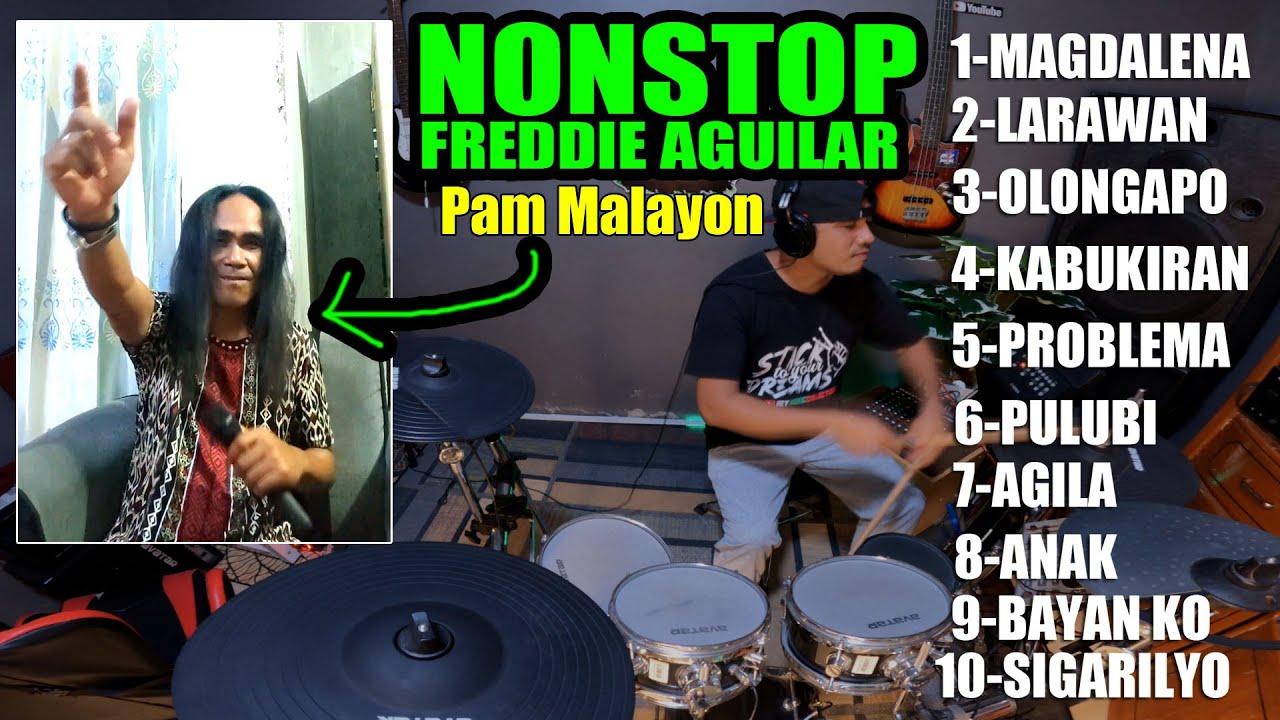NEW NONSTOP FREDDIE AGUILAR DRUM COVER