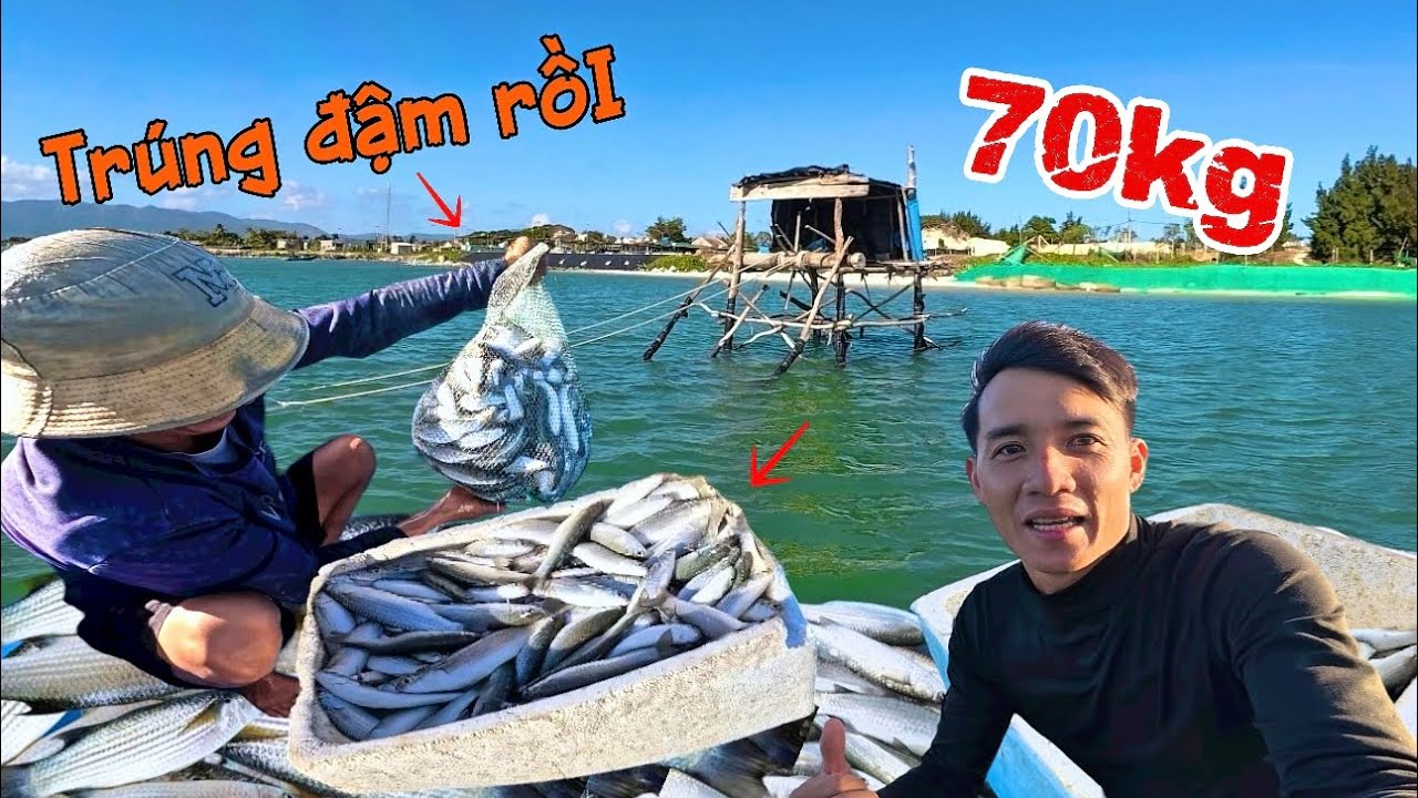 Không thể tin được, gió vừa tràng xuống mà cá đã xuôi về như thế này / một ngày đặt lưới đầy bội thu