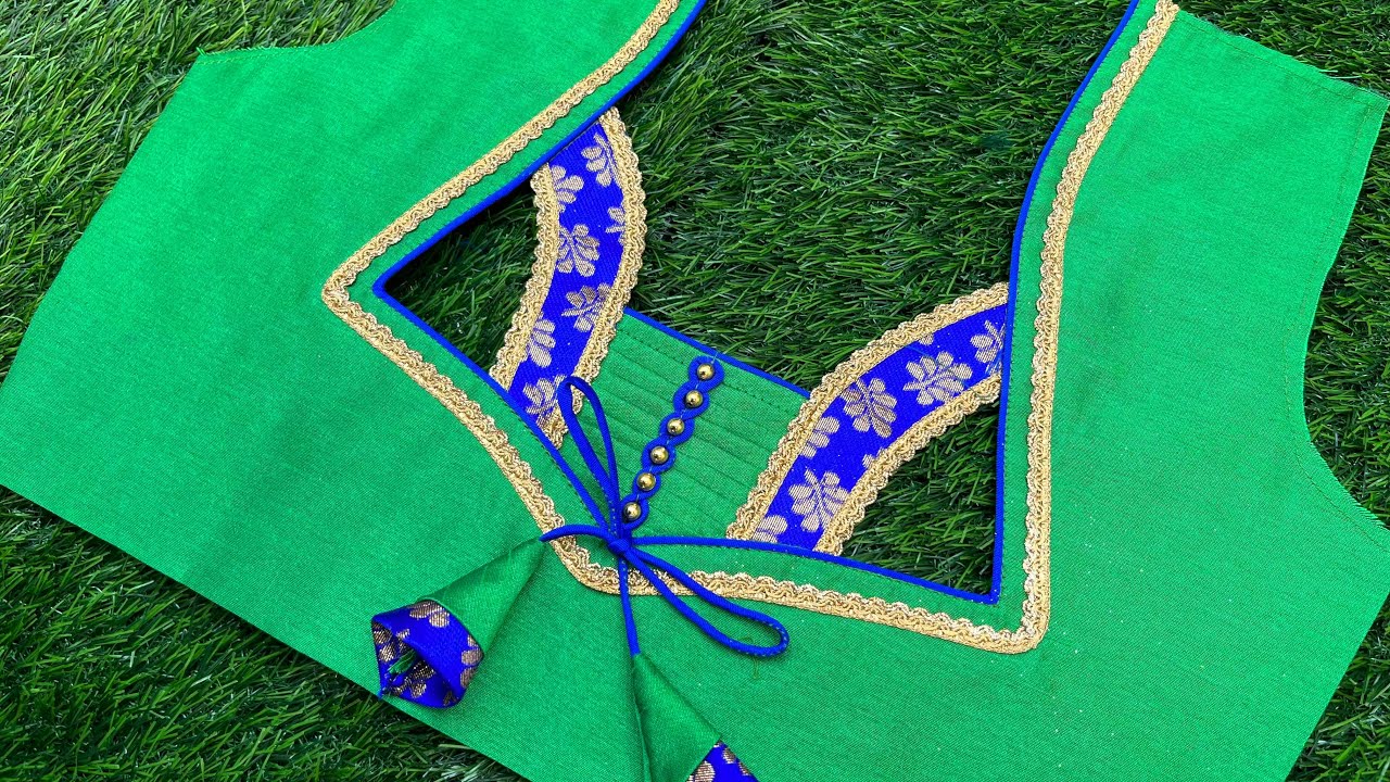 Blouse Back Neck Design Cutting And Stitching