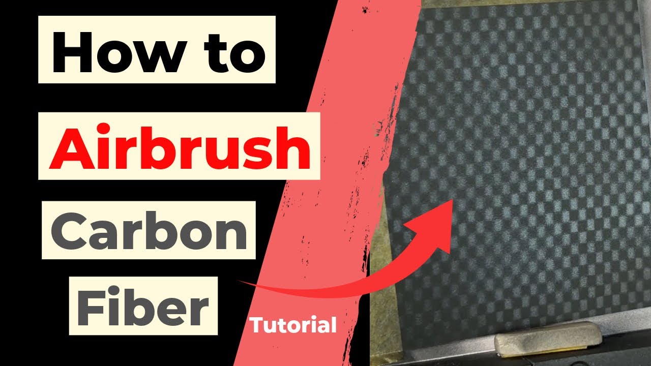 How to Airbrush Carbon Fiber Effect | Step by Step Tutorial | 