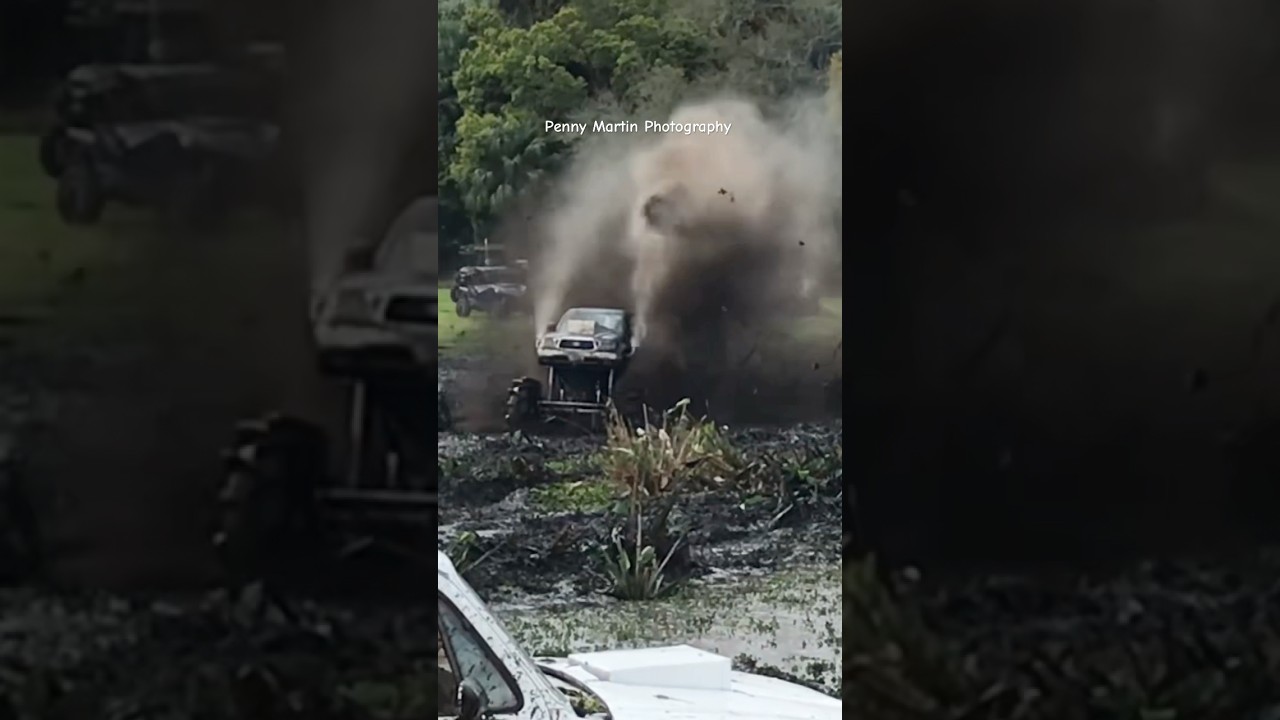 X-MAN Mega Truck makes a Test Run Pass #mudbog #offroad #horsepowe #mudslinging