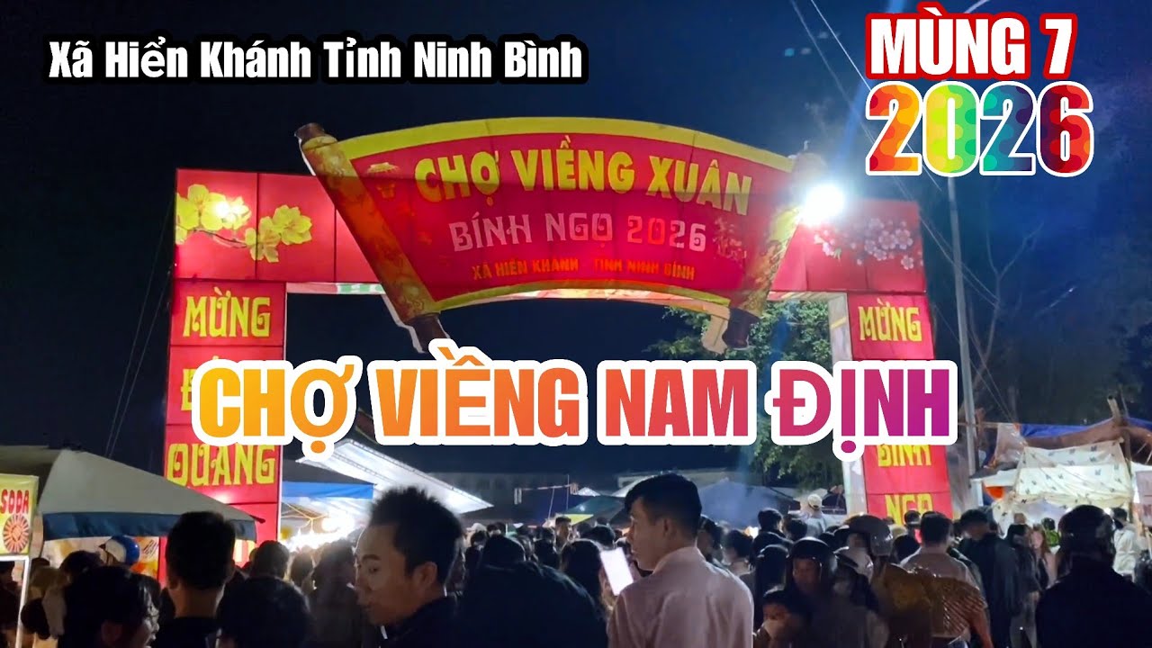 Không Khí Chợ Viềng Vụ Bản Nam Định Đêm Mùng 7 Đông Nghịt Du Khách Tham Gia Lễ Hội