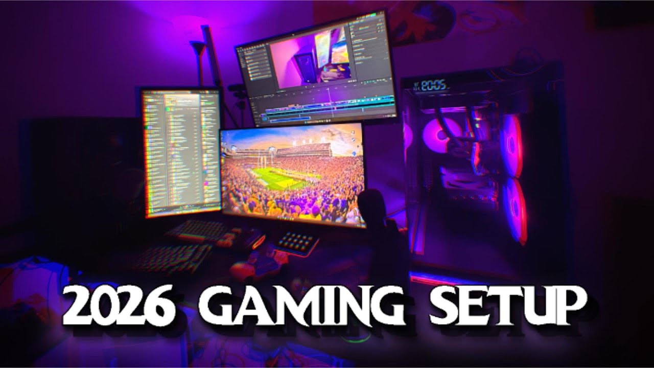  MY 2026 STREAMING/GAMING SETUP TOUR!!!???🎮😱