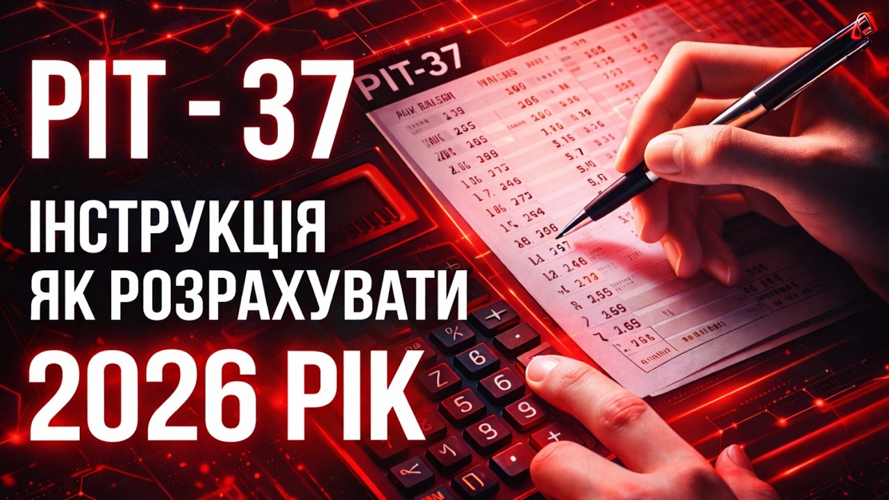 Як розрахувати ПІТ 37 - відеоінструкція 2025. Річна податкова декларація в Польщі