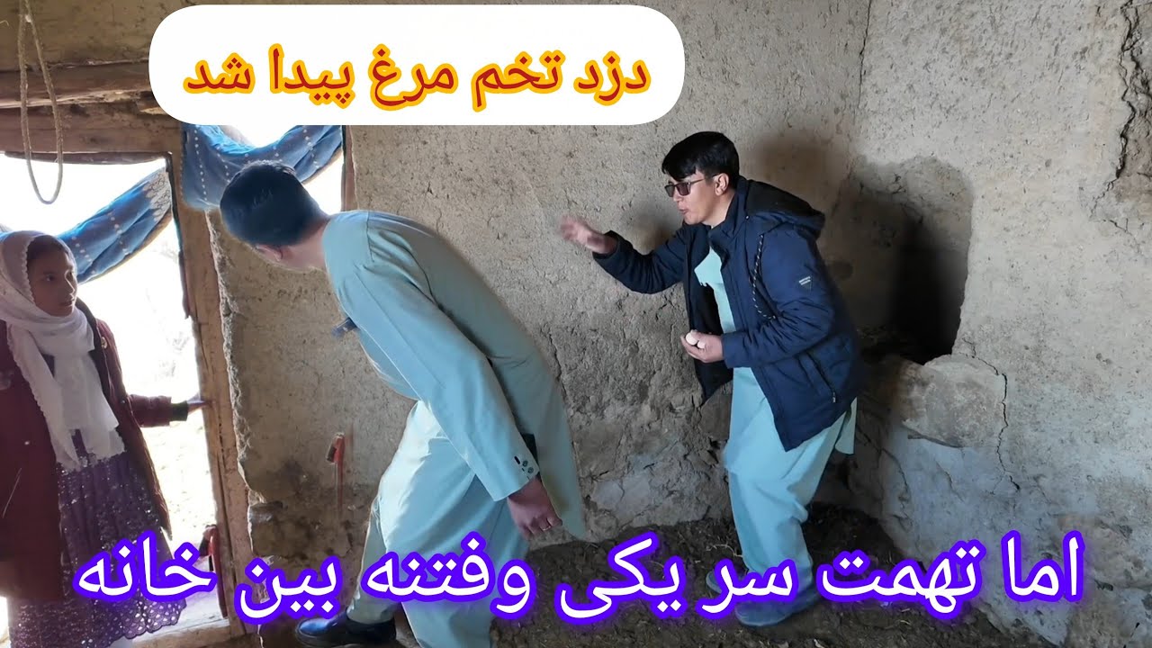 دزد. تخم مرغ گیر شد اما فتنه بین خانه وتهمت به همدیگر خیلی بد شد😡😡😡🥺🥺🥺