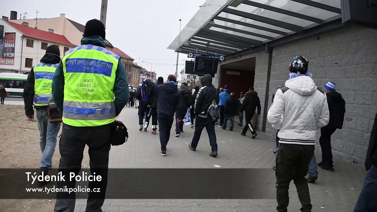 DO PLZNĚ DORAZILI FANOU&Scaron;CI BAN&Iacute;KU OSTRAVA