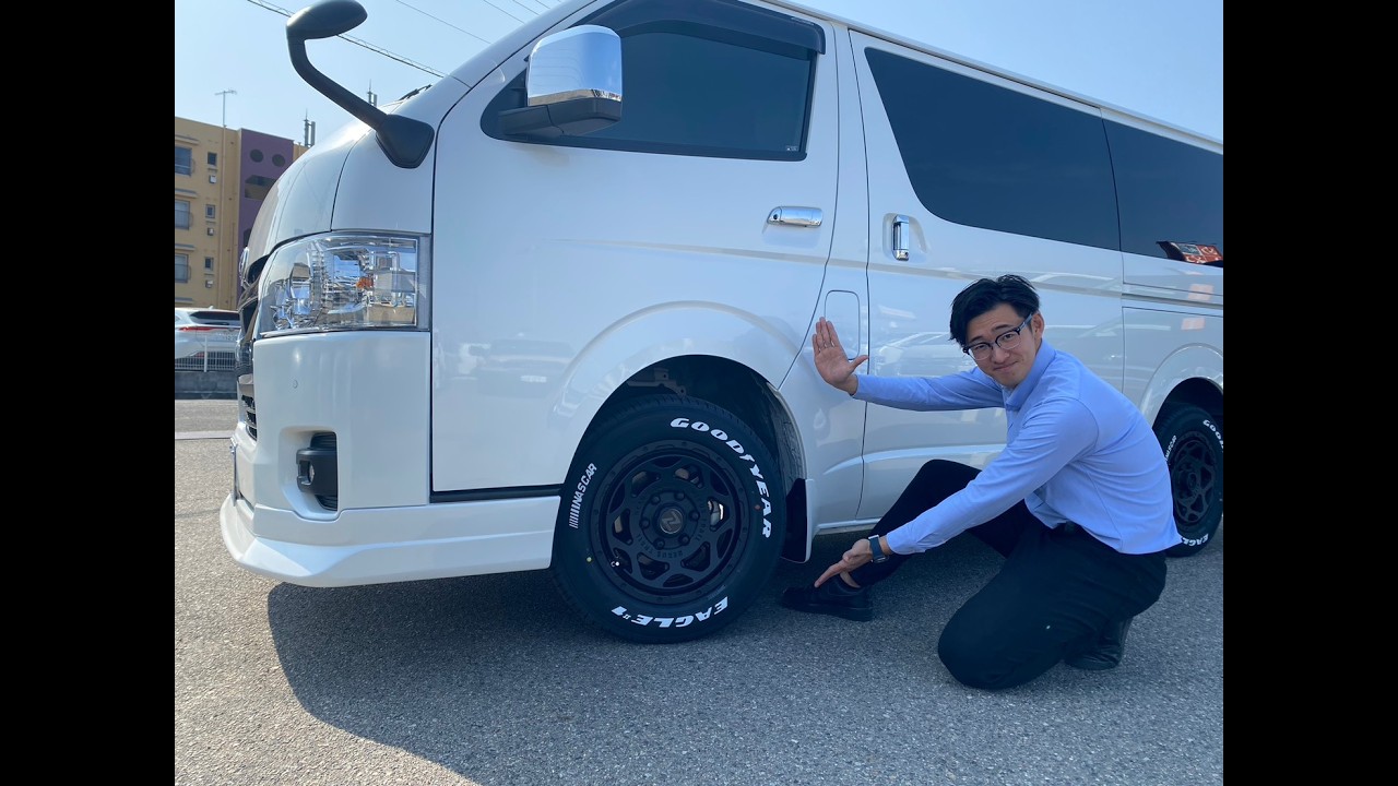 R5年ハイエースVダークプライムⅡガソリン２WD・リップ・アルミ・カロナビ・デジタルインナーミラー・LEDヘッドランプ【全国納車可能】
