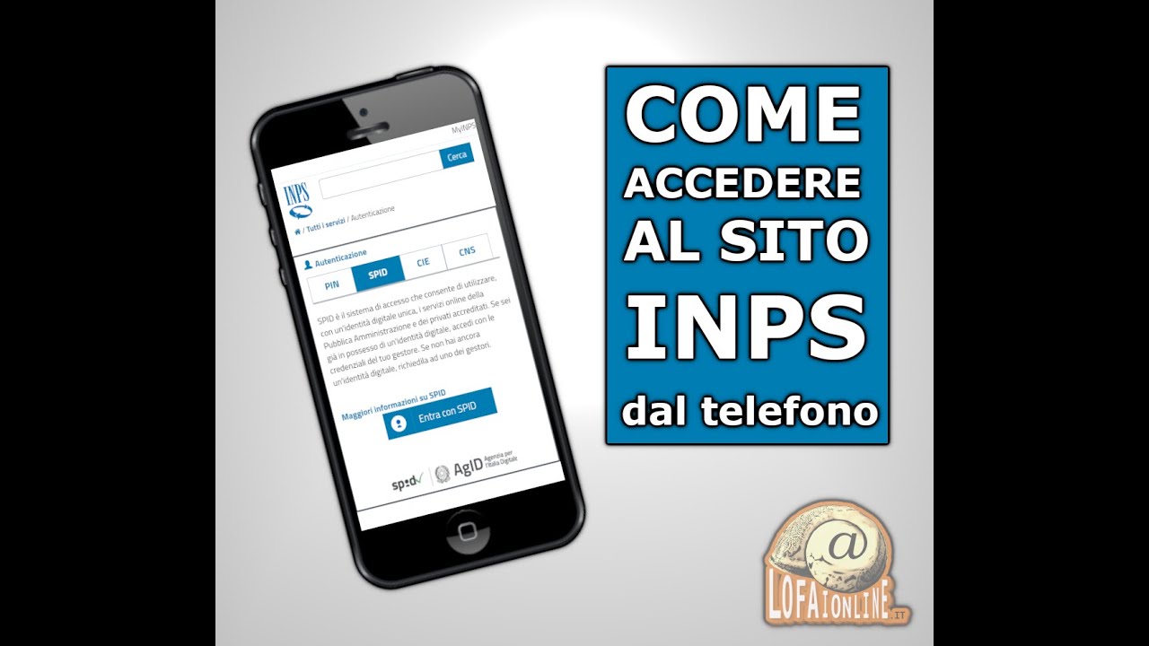 Accedere al sito Inps con Spid dal Telefono - GUIDE VELOCI