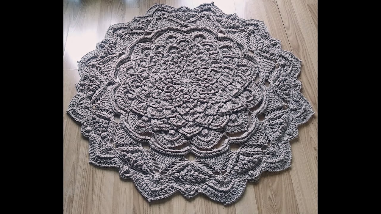 crochet home rug #59/ crochet mandala/ 갈고리 만다라/ ক্রোচেট ম্যান্ডালা/ πλεκτό χαλί σπιτιού/钩针家用地毯