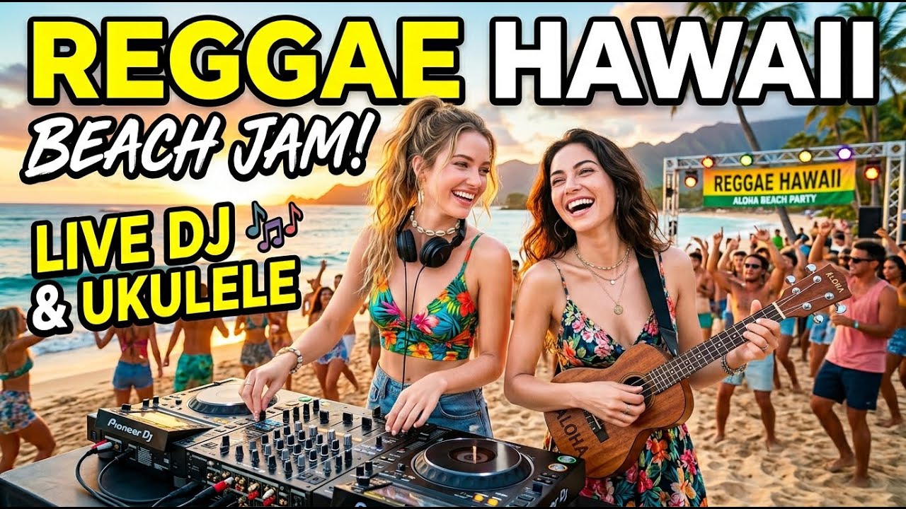 Hawaiian Reggae Mix 🌊 Tropical Chill Reggae for Work & Study