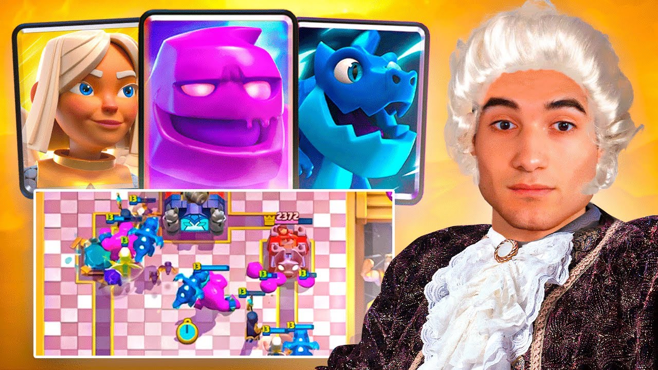 IMPOSIBLE DEFENDER ESTE MAZO❗❗ GOLEM DE ELIXIR CHAMPÁN🍷 ESTÁ A OTRO NIVEL😱