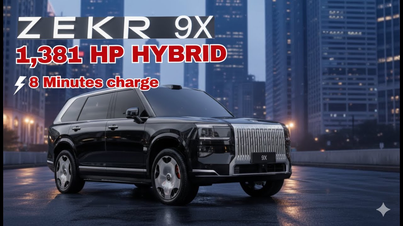 8-Minute Charge Zeekr 9X PHEV Rips Up Luxury SUV Rulebook - 1,381 HP