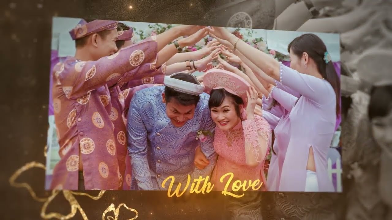 Golden Wedding Slideshow | After Effects Template