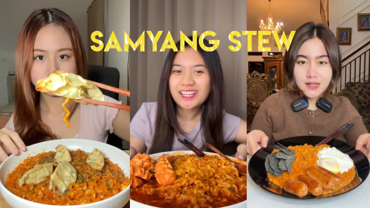 KOMPILASI ASMR SAMYANG STEW 🤩🔥🔥