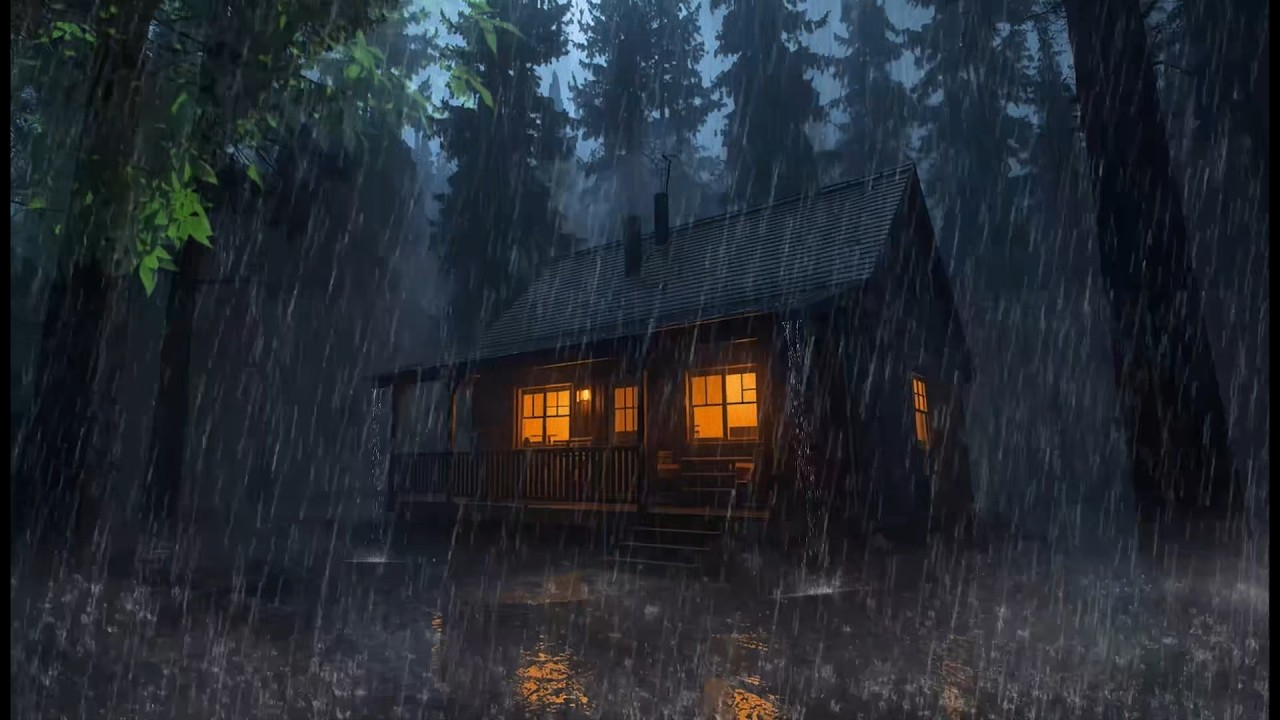 Fall Asleep With The Soothing Sounds Of Rain And Thunder | Rain Sounds For Sleeping - Relax