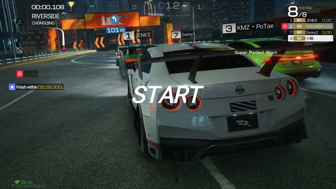 Racing Master Mobile (PC) | Nissan GTR R35 | Rank Gameplay | ChongQing Riverside | 500+ Leaderboard