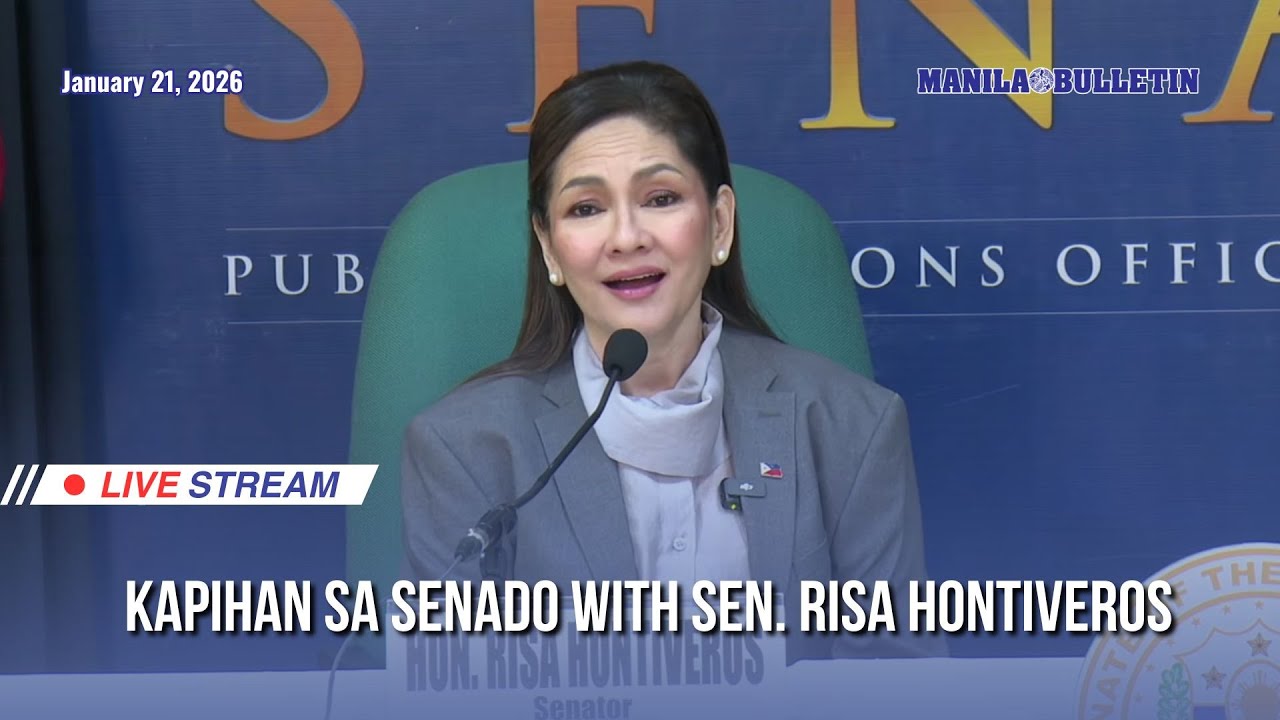 LIVE: Kapihan sa Senado with Sen. Risa Hontiveros | Jan. 21