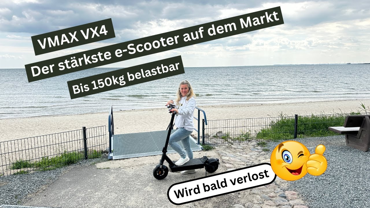 Der stärkste e-Scooter auf dem Markt: VMAX VX4 bis 150kg belastbar. Wird bald verlost ❗️