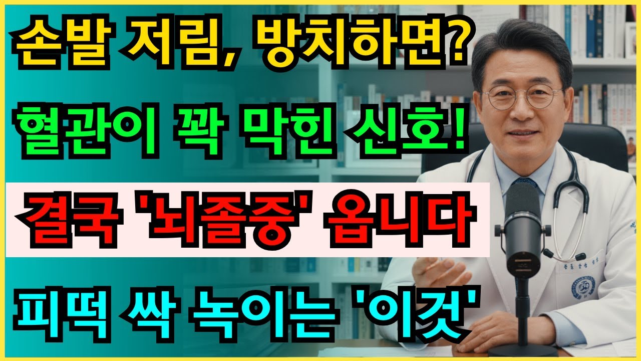 혈관이 막히고 있다는 증거 8가지 (방치하면 돌연사?) 지금 바로 눌러보세요! #자가진단