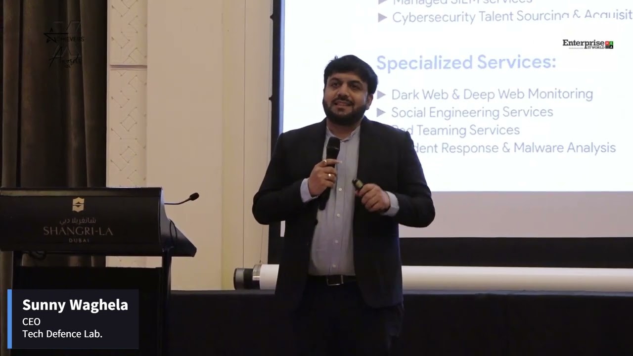 Sunny Waghela, CEO, Tech Defence Labs #cybersecurity #technology #news #youtubeshorts #channel