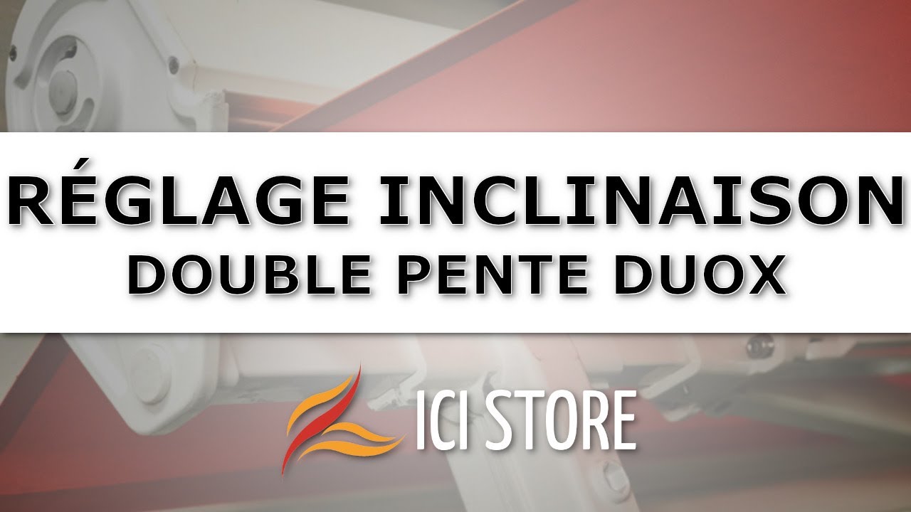 Réglage inclinaison store banne double-pente Duox