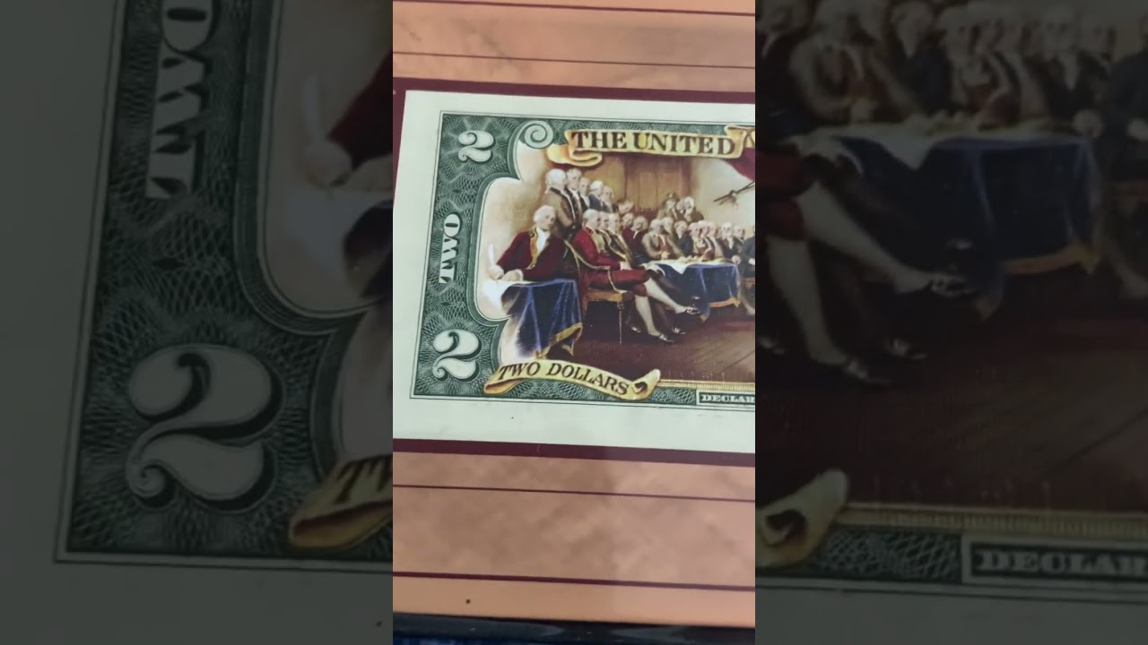 Colored $2 bill, wow