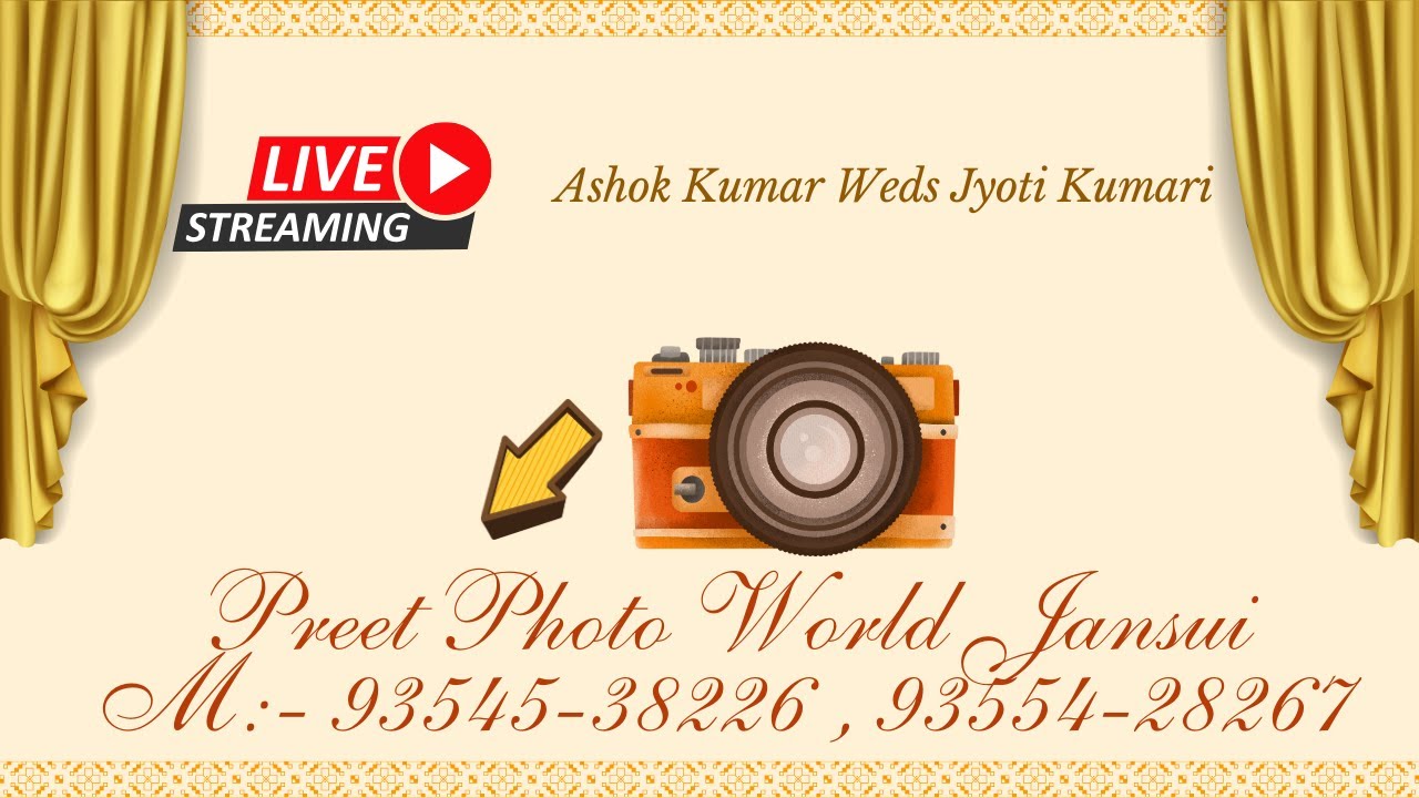 Ashok Kumar Weds Jyoti Kumari // Live By:- Preet Photo World Jansui M:- 93554-28267 , 93545-38226