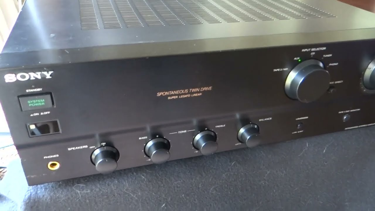 Sony Amplifier TA F361R Test