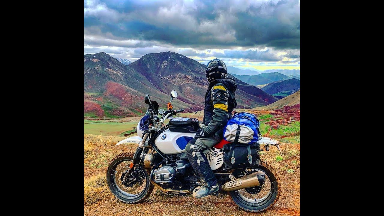 Atlas Marruecos en moto. Off road BMW Urban NineT GS