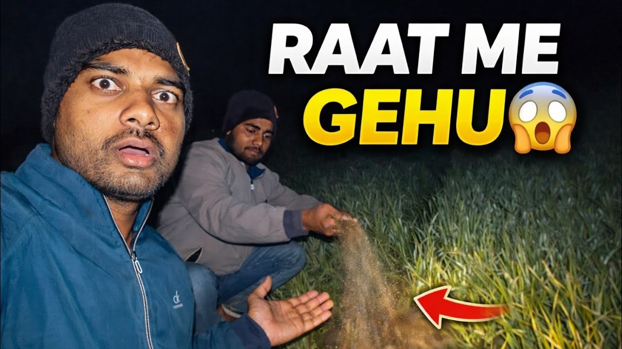 Raat Ke Andhere Me Gehu Patban 😱 | Dosto Ke Sath Real Farming Vlog 🌾