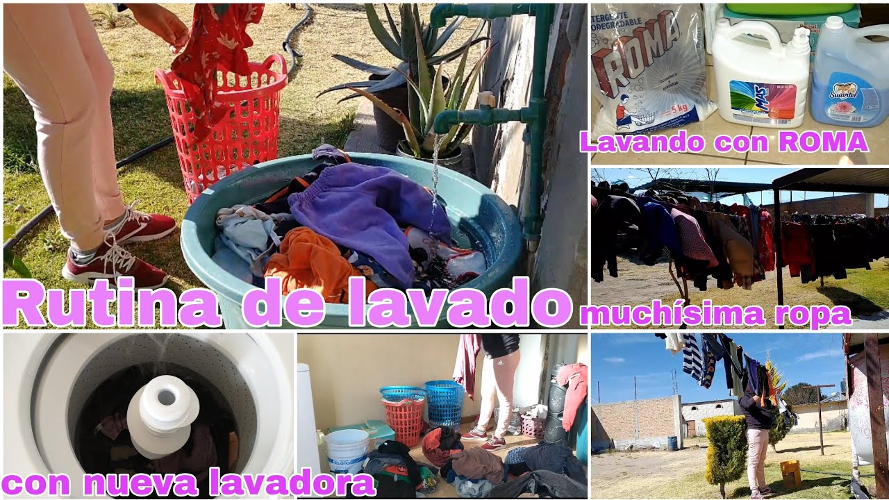 RUTINA DE LAVADO CON LAVADORA AMERICANA